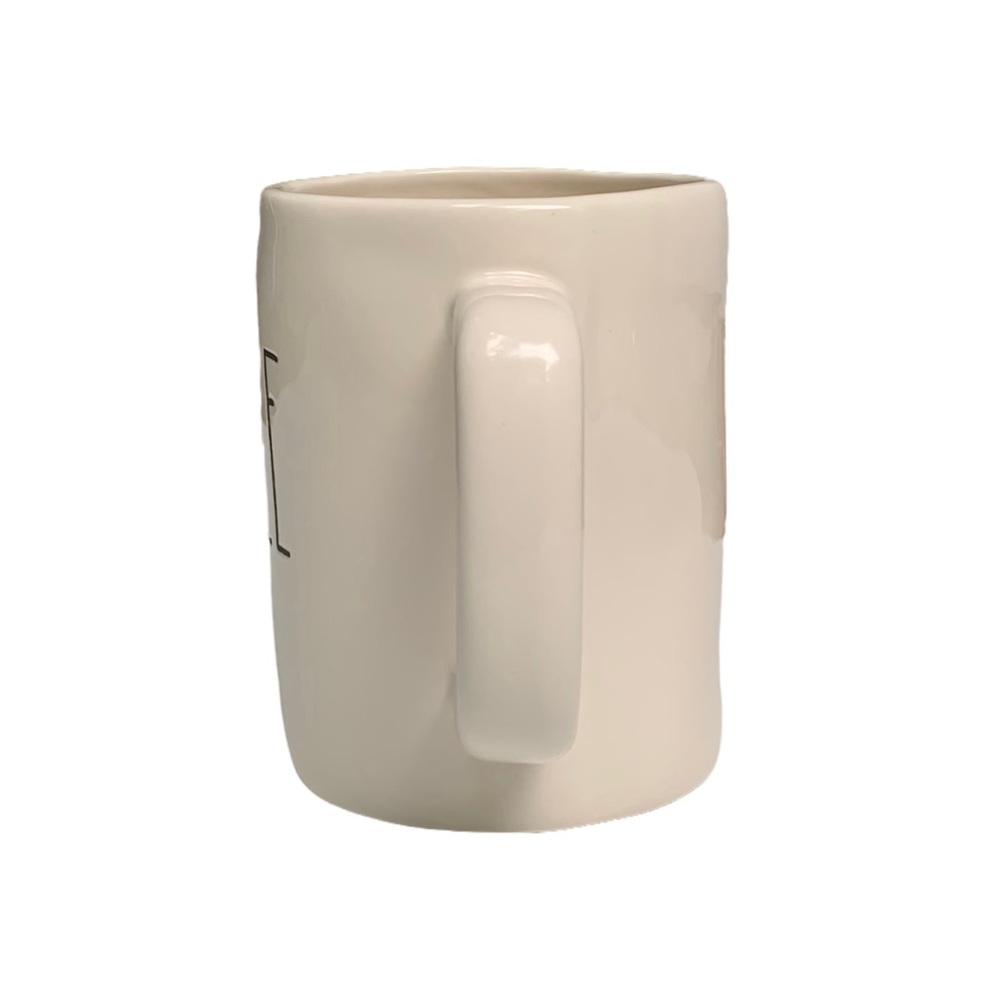 Rae Dunn BIG LITTLE Mug Box Set of 2 White Black Large Letters New 2017 OG - Picture 13 of 17